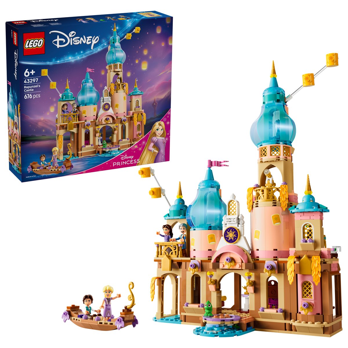 LEGO 43297 LEGO® ǀ Disney Princess 43297 - Rapunzels Schloss – Box & Produkt