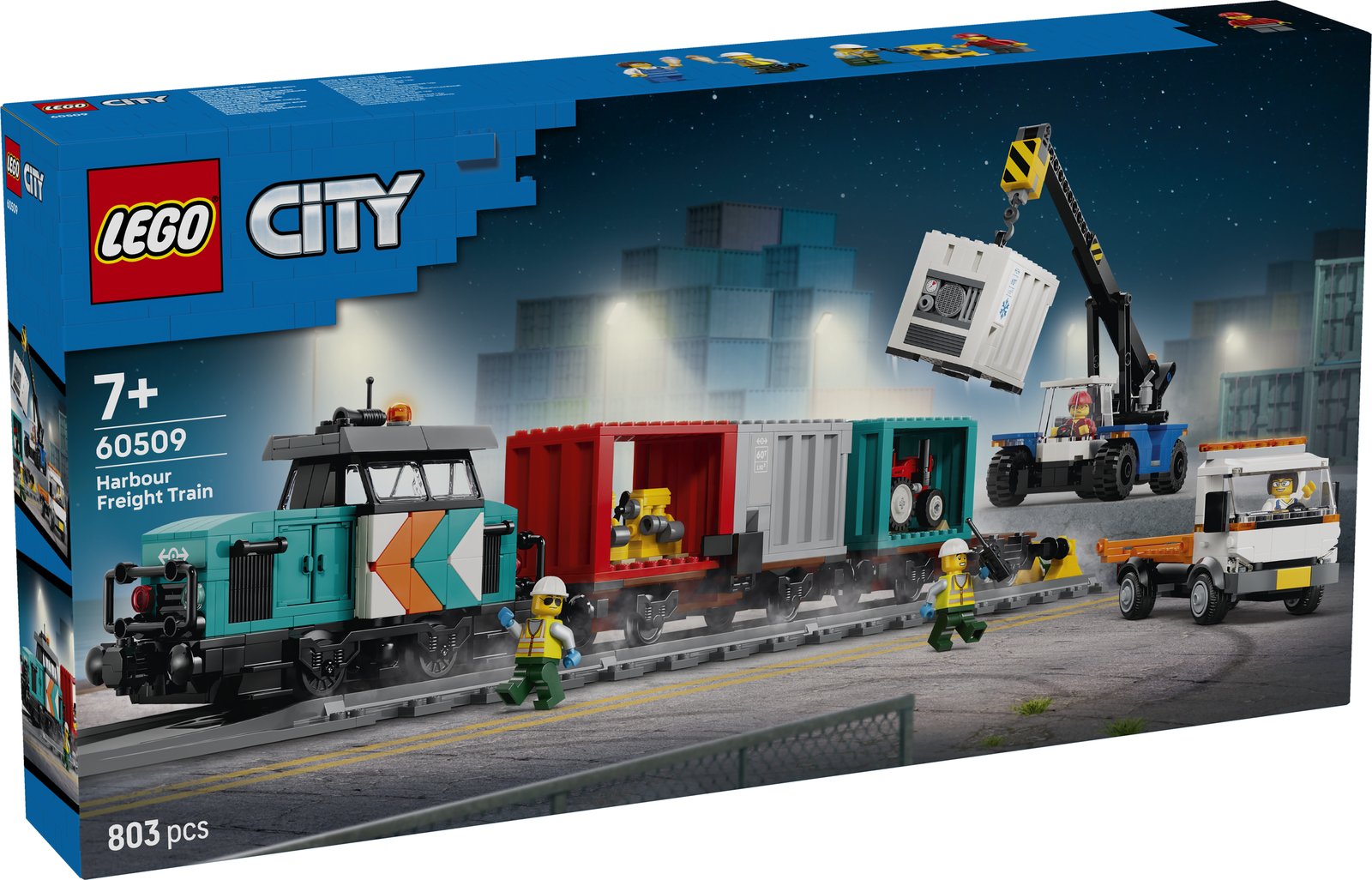 LEGO 60509 LEGO® City 60509 - Hafengüterzug mit Kran und LKW – Verpackung vorne