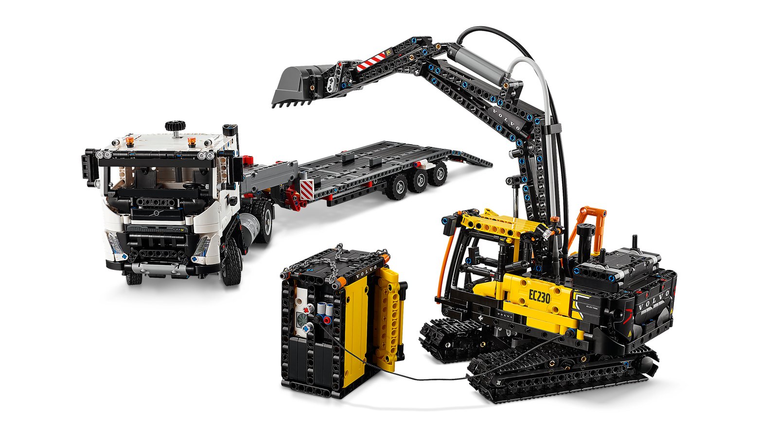 LEGO 42175 LEGO® Technic 42175 - Volvo FMX LKW mit EC230 Electric Raupenbagger – Detailansicht 3