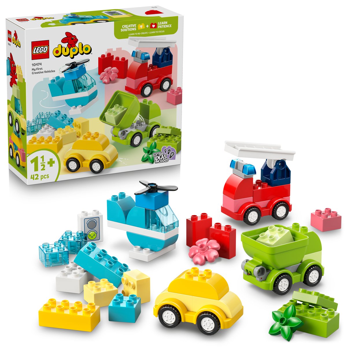 LEGO 10474 LEGO® DUPLO My First 10474 - Kreative Fahrzeuge – Box & Produkt