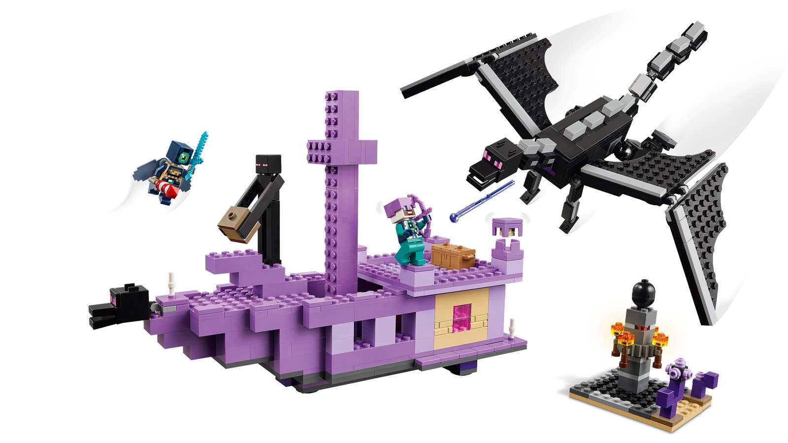 LEGO 21264 LEGO® Minecraft 21264 - Der Enderdrache und das Endschiff – Primaeres Produktbild