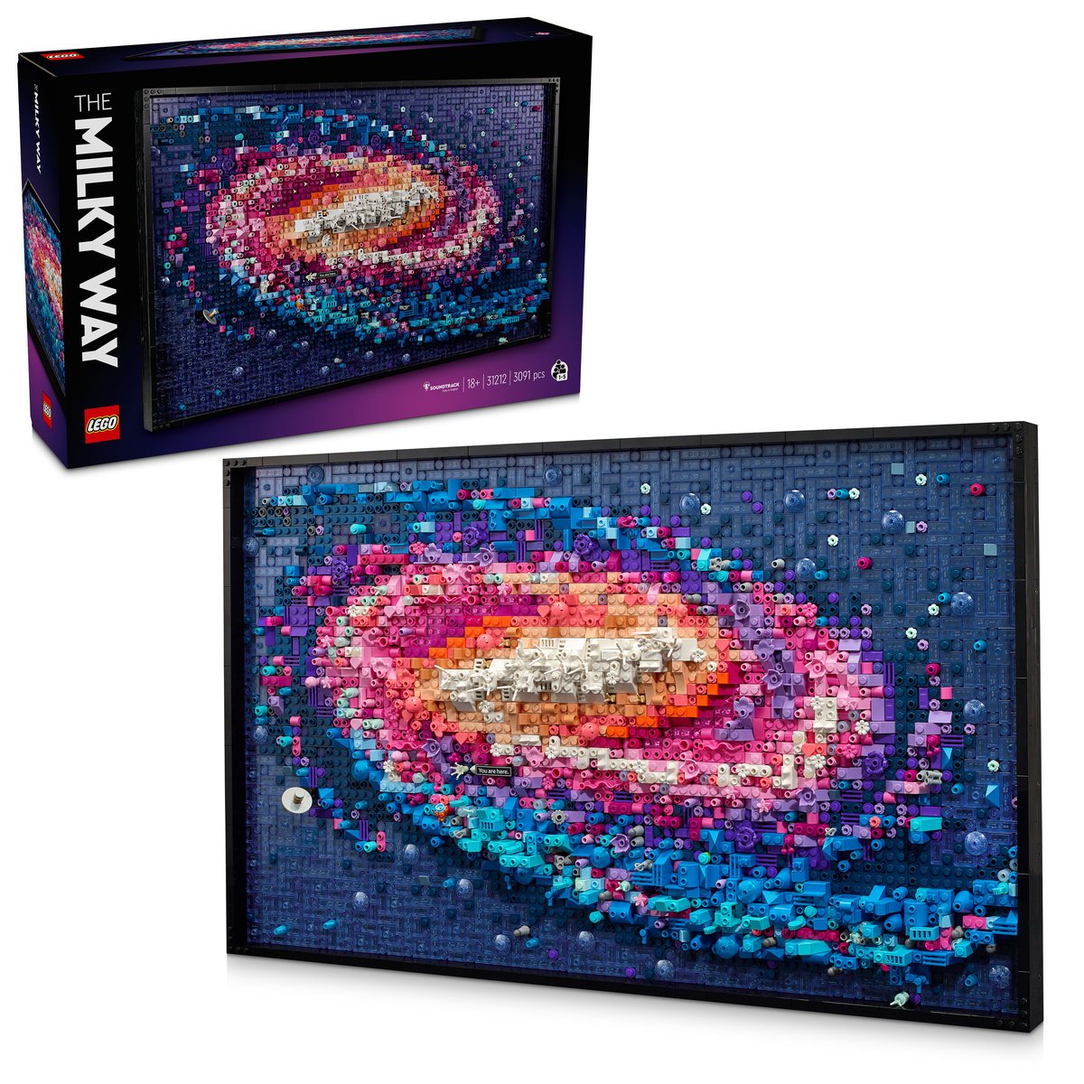 LEGO 31212 LEGO® ART 31212 - Die Milchstraßen-Galaxie – Box & Produkt