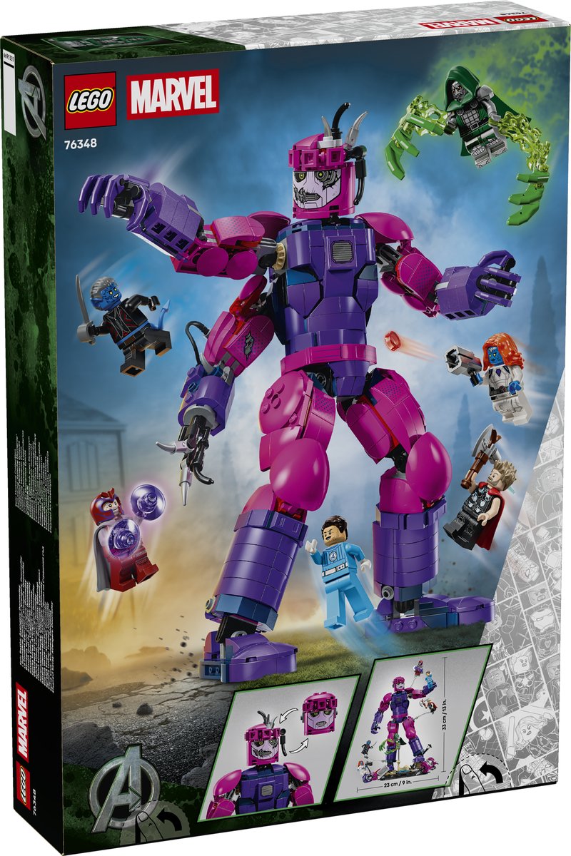 LEGO 76348 LEGO® Super Heroes Marvel 76348 - Legendärer Showdown: Avengers: Doomsday – Verpackung hinten