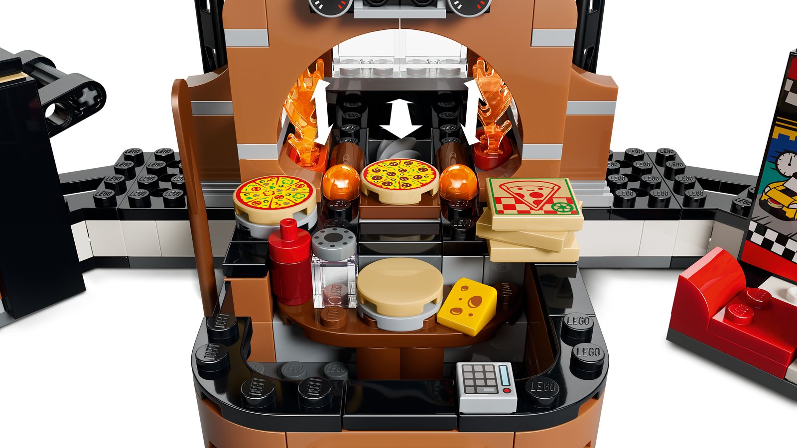 LEGO 60496 LEGO® City 60496 - Pizza-Liefererlebnis mit Fahrzeugen – Detailansicht 5