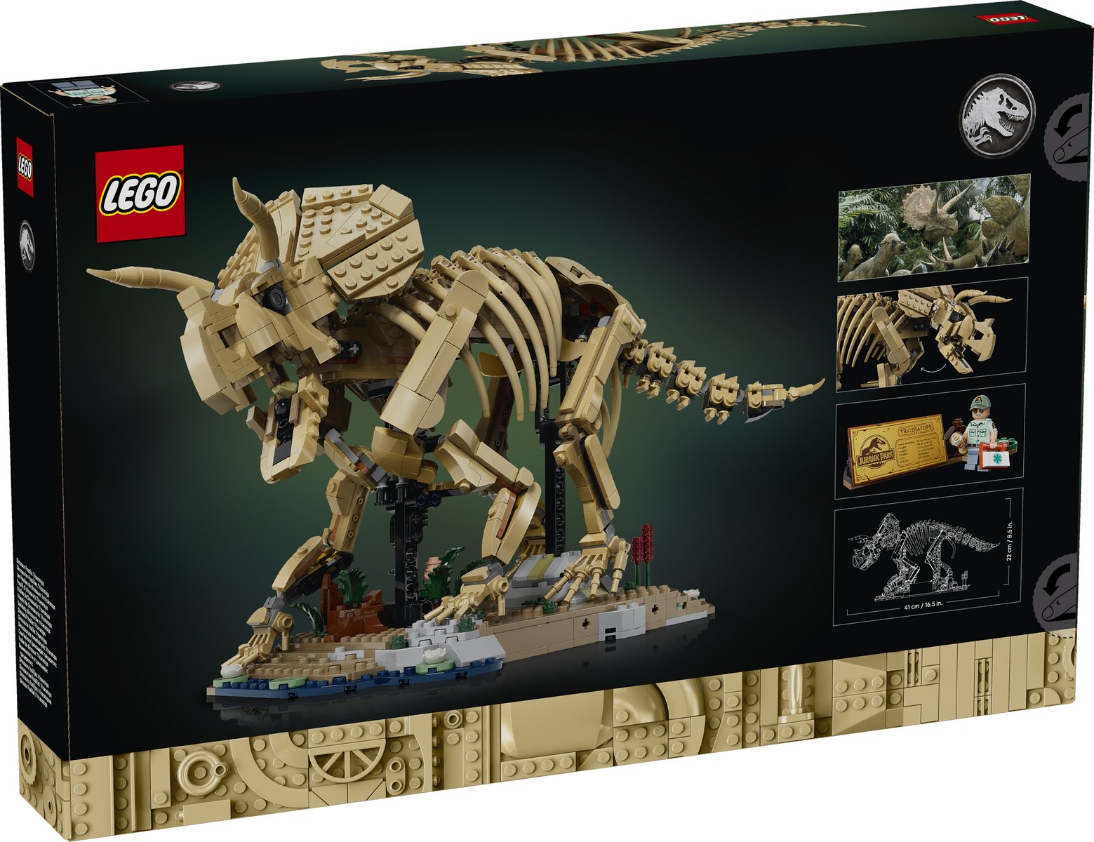 LEGO 77985 LEGO® Jurassic World 77985 - Dinosaurier-Fossilien: Triceratops – Verpackung hinten