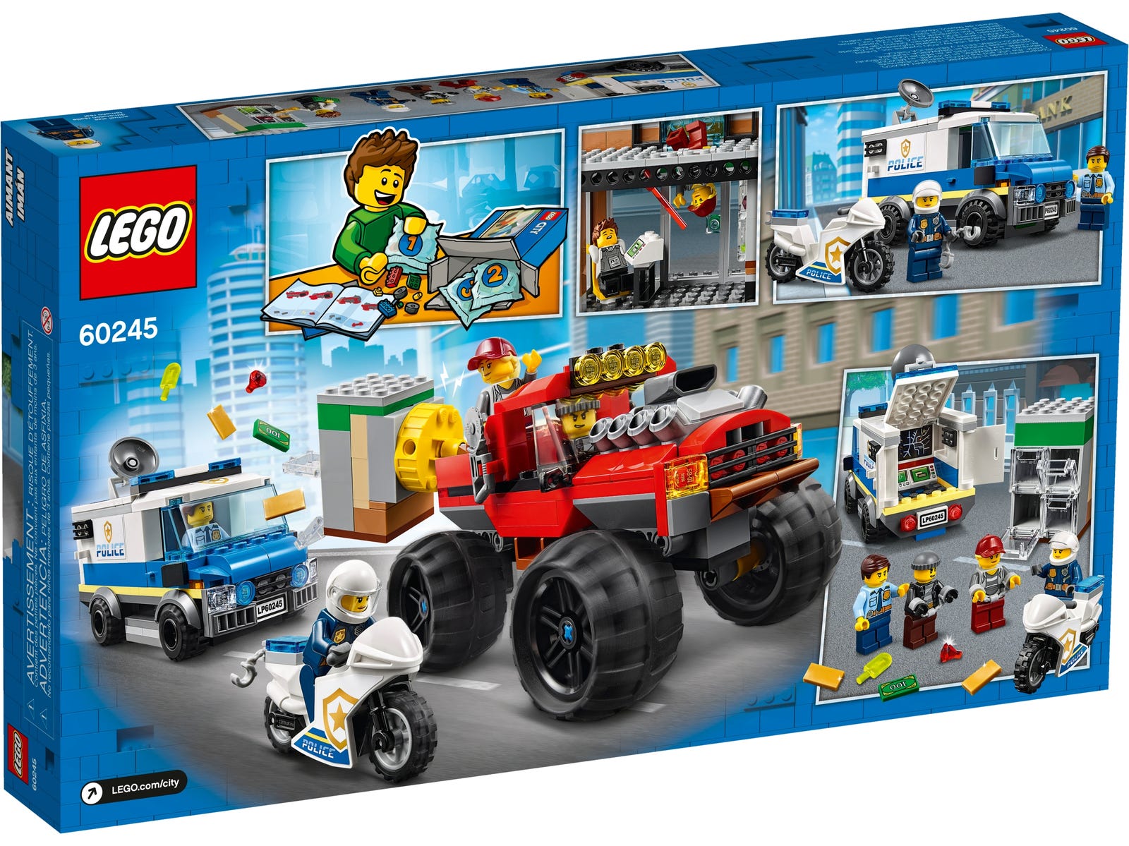 LEGO® City 60245 - Raubüberfall mit dem Monster-Truck - Box Back