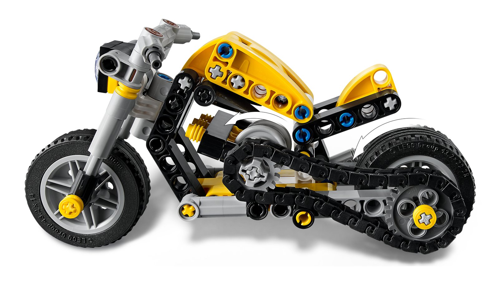 LEGO 42225 LEGO® Technic 42225 - Gelbes Motorrad – Detailansicht 3