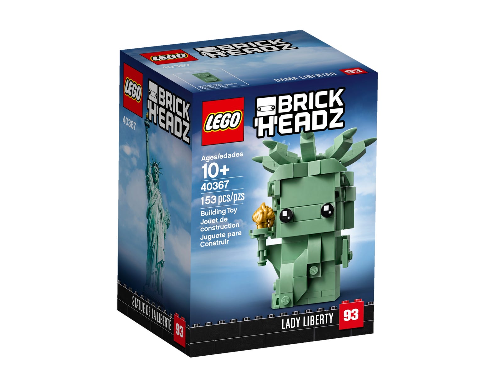 LEGO® BrickHeadz™ 40367 - Freiheitsstatue LEGO® BrickHeadz™ 40367 - Freiheitsstatue - Box Front