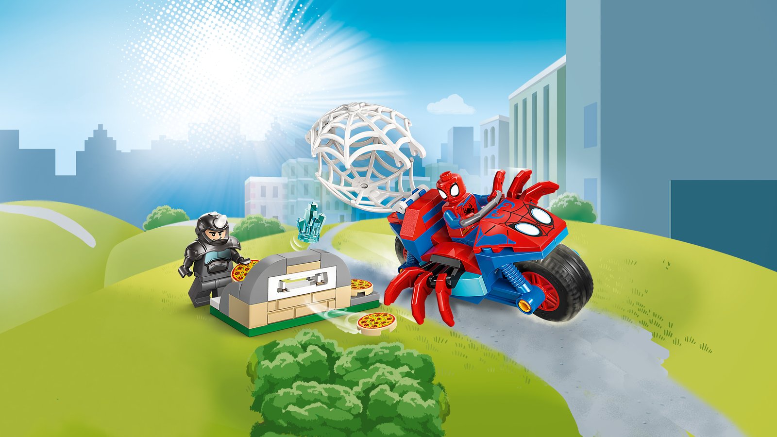 LEGO 11206 LEGO® ǀ Marvel Spidey und seine Super-Freunde 11206 - Spidey auf Motorrad vs. Rhino – Primäres Produktbild