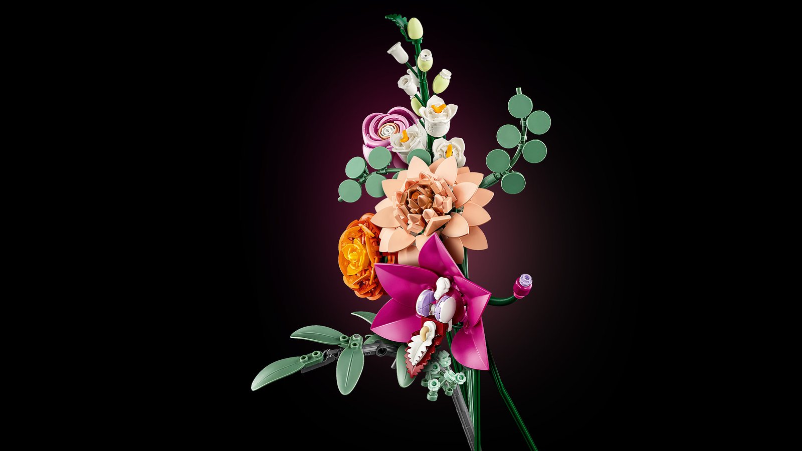 LEGO 10342 LEGO® Botanicals 10342 - Schöner Rosafarbener Blumenstrauß – Detailansicht 1