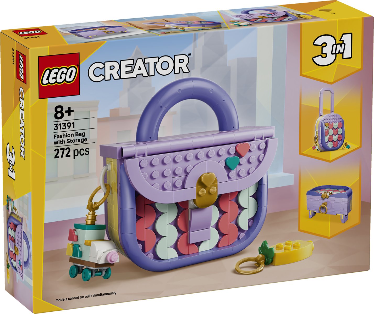 LEGO 31391 LEGO® Creator 31391 - Modische Tasche mit Staufach – Verpackung vorne