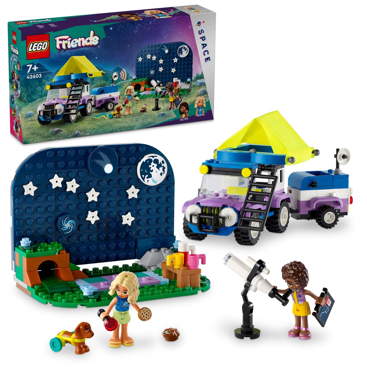 LEGO 42603 LEGO® Friends 42603 - Sterngucker-Campingfahrzeug – Box & Produkt
