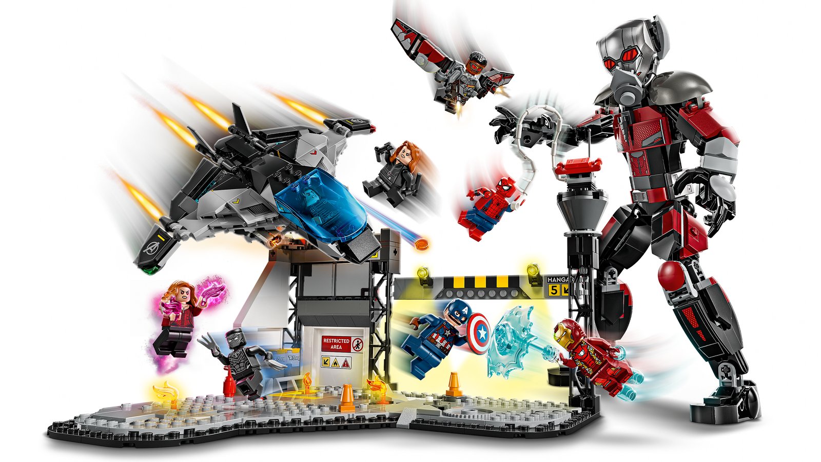 LEGO 76314 LEGO® Super Heroes 76314 - Captain America: Civil War Actionduell – Primaeres Produktbild