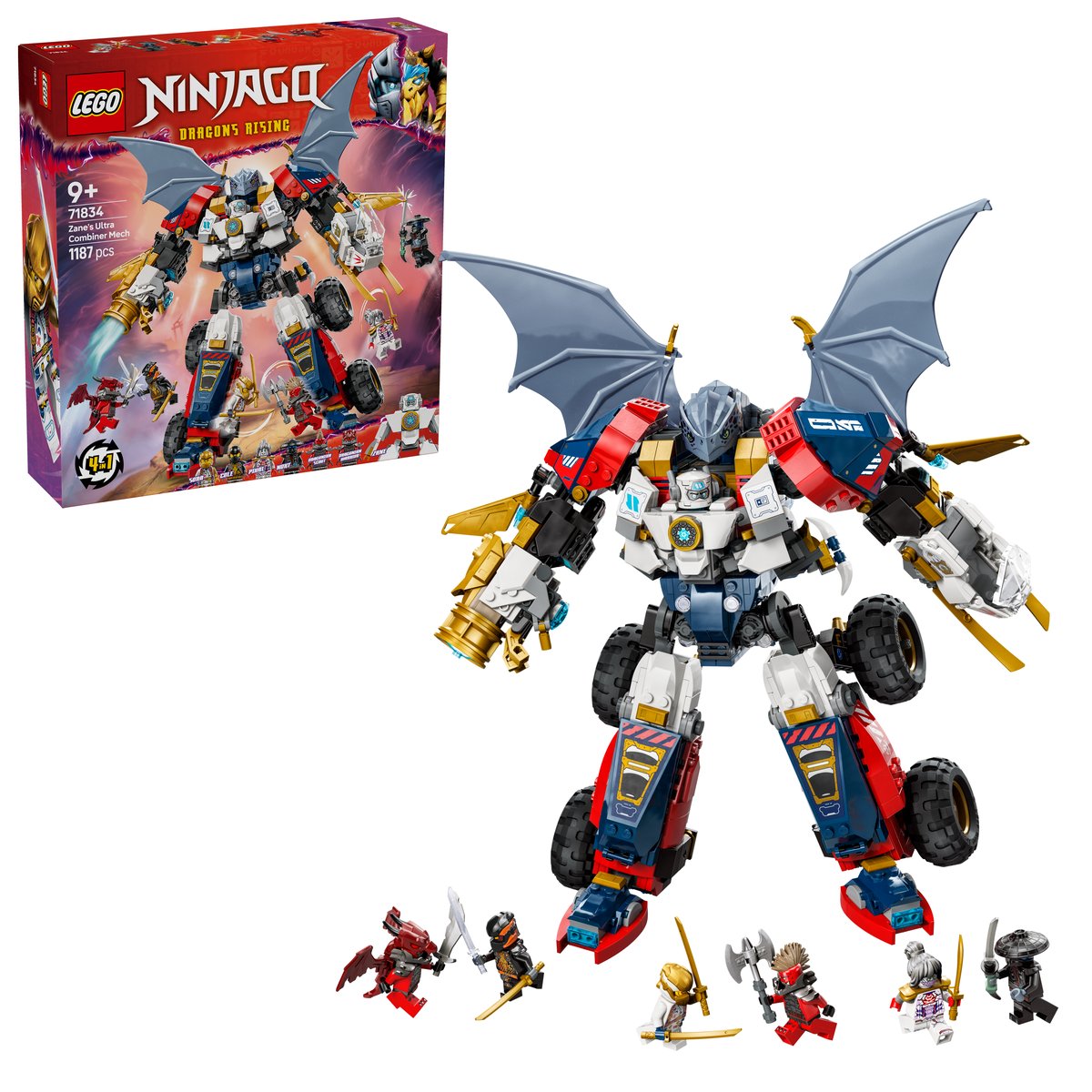 LEGO 71834 LEGO® Ninjago 71834 - Zanes Ultra-Kombi-Mech – Box & Produkt