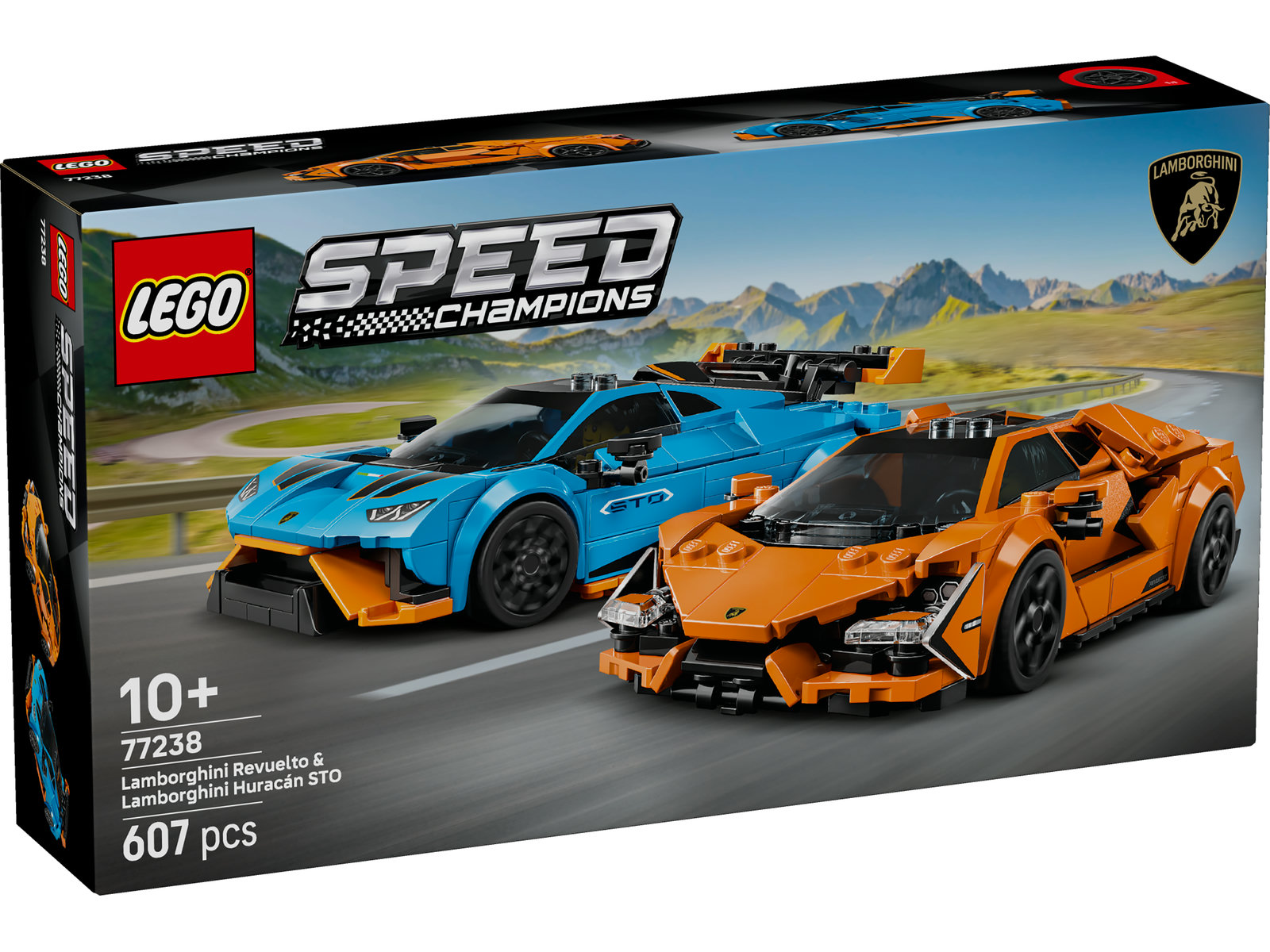 LEGO® Speed Champions 77238 - Lamborghini Revuelto und Huracán STO