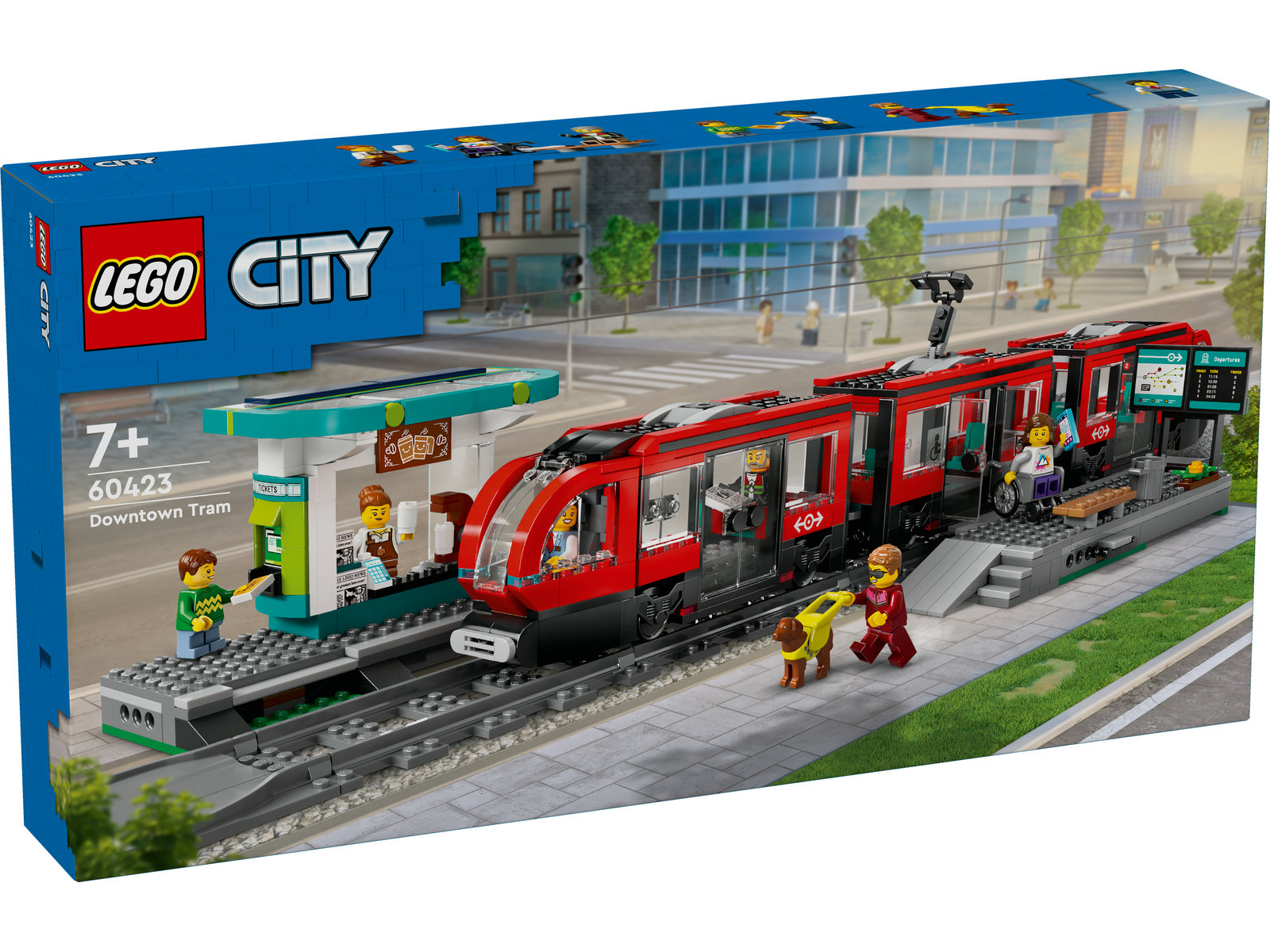 LEGO® City 60423 - Straßenbahn mit Haltestelle