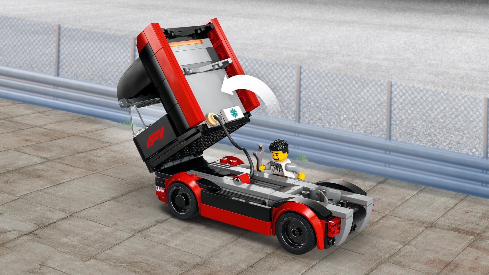 LEGO 60445 LEGO® City 60445 - F1® Transporter mit RB20 & AMR24 F1® Rennautos – Detailansicht 3