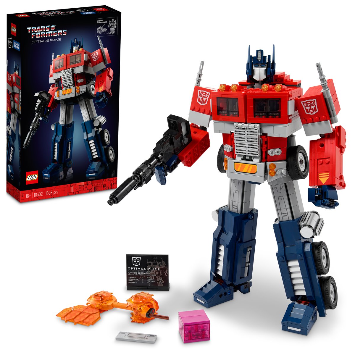 LEGO 10302 LEGO® Icons 10302 - Optimus Prime – Box & Produkt