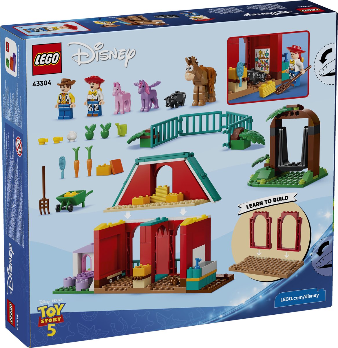 LEGO 43304 LEGO® ǀ Disney and Pixar Toy Story 5 43304 - Blazes Pferderanch – Verpackung hinten
