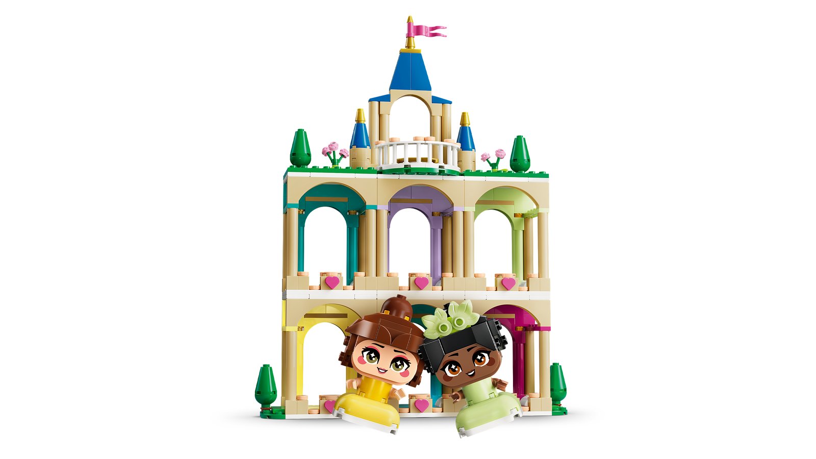 LEGO 43291 LEGO® Disney Princess 43291 - Die Mini-Prinzessinnen Belle und Tiana mit ihrem Schloss – Detailansicht 2