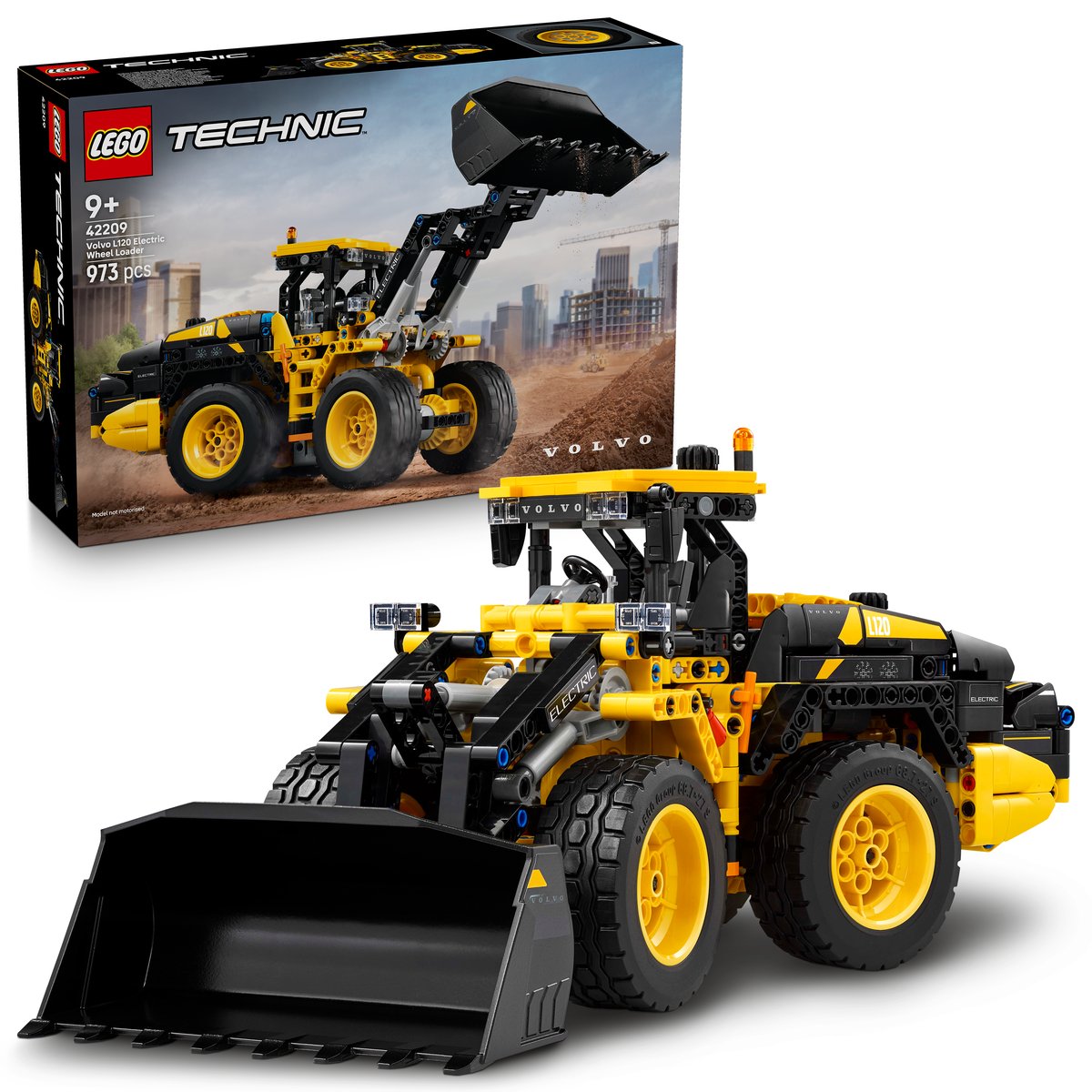 LEGO 42209 LEGO® Technic 42209 - Volvo L120 Electric Radlader – Box & Produkt
