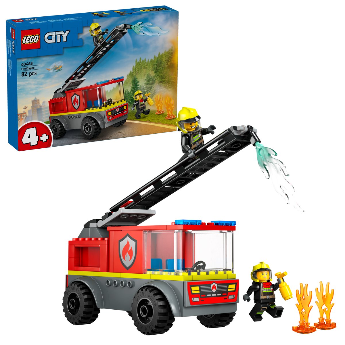 LEGO 60463 LEGO® City 60463 - Feuerwehrleiterfahrzeug – Box & Produkt