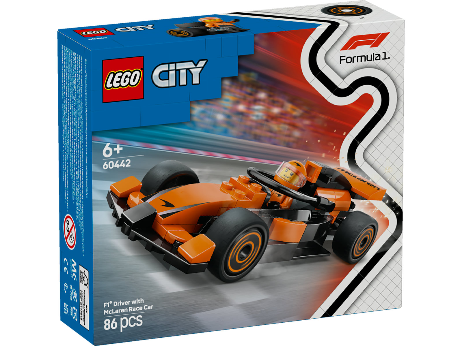 LEGO® City 60442 - F1® Rennfahrer mit McLaren Rennauto LEGO® City 60442 - F1® Rennfahrer mit McLaren Rennauto