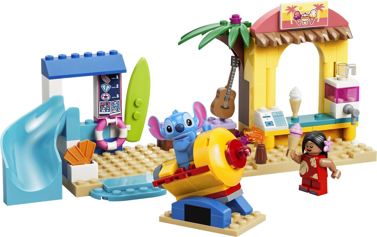 LEGO 43280 LEGO® ǀ Disney 43280 - Spaß am Strand mit Lilo und Stitch – Produktfoto