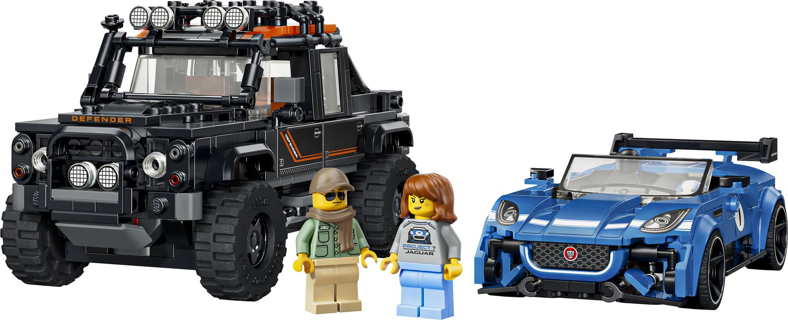 LEGO 77264 LEGO® Speed Champions 77264 - Jaguar Project 7 & Land Rover Defender – Produktfoto