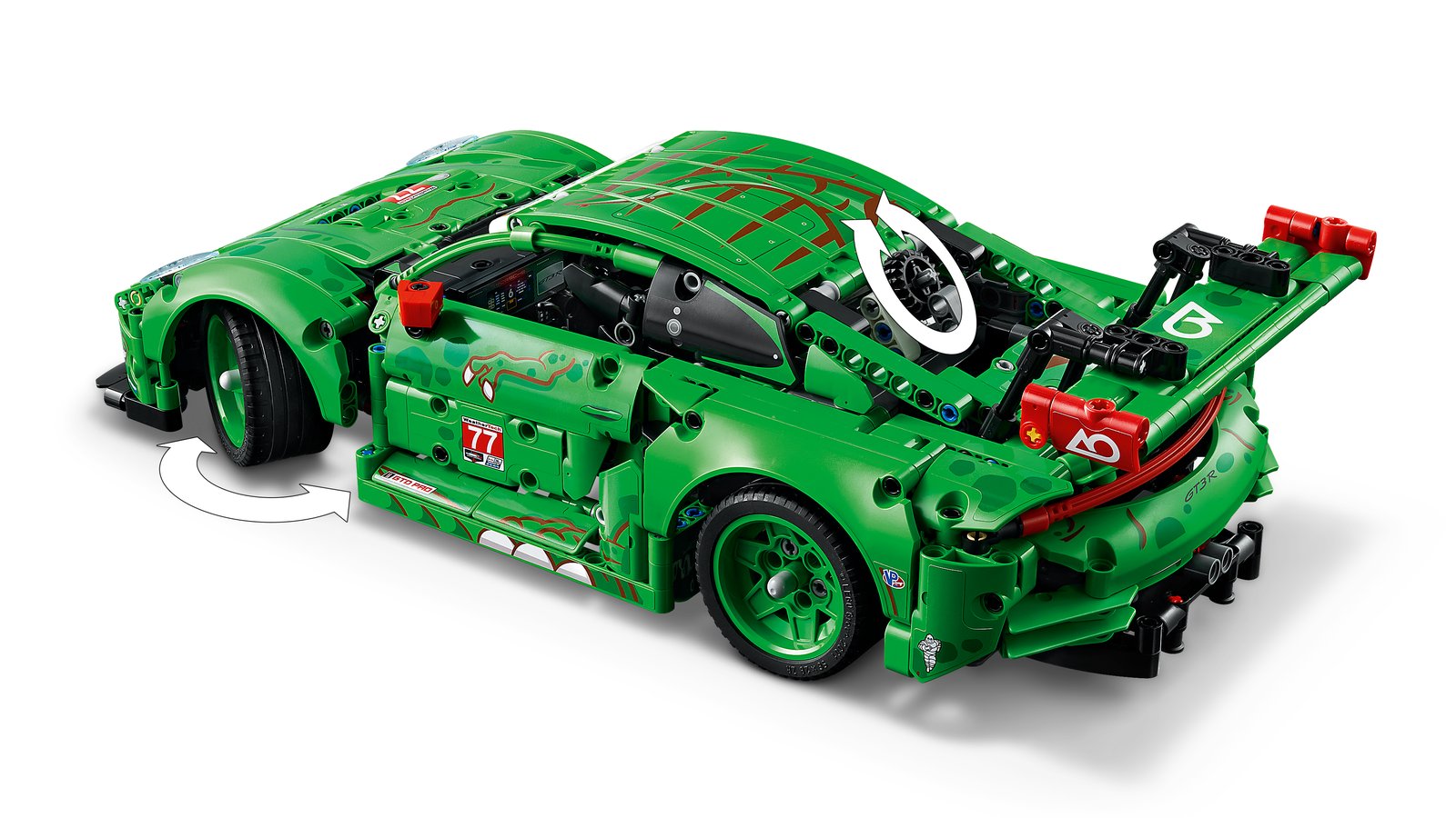 LEGO 42224 LEGO® Technic 42224 - Porsche 911 GT3 R REXY AO Racing Rennwagen – Detailansicht 4
