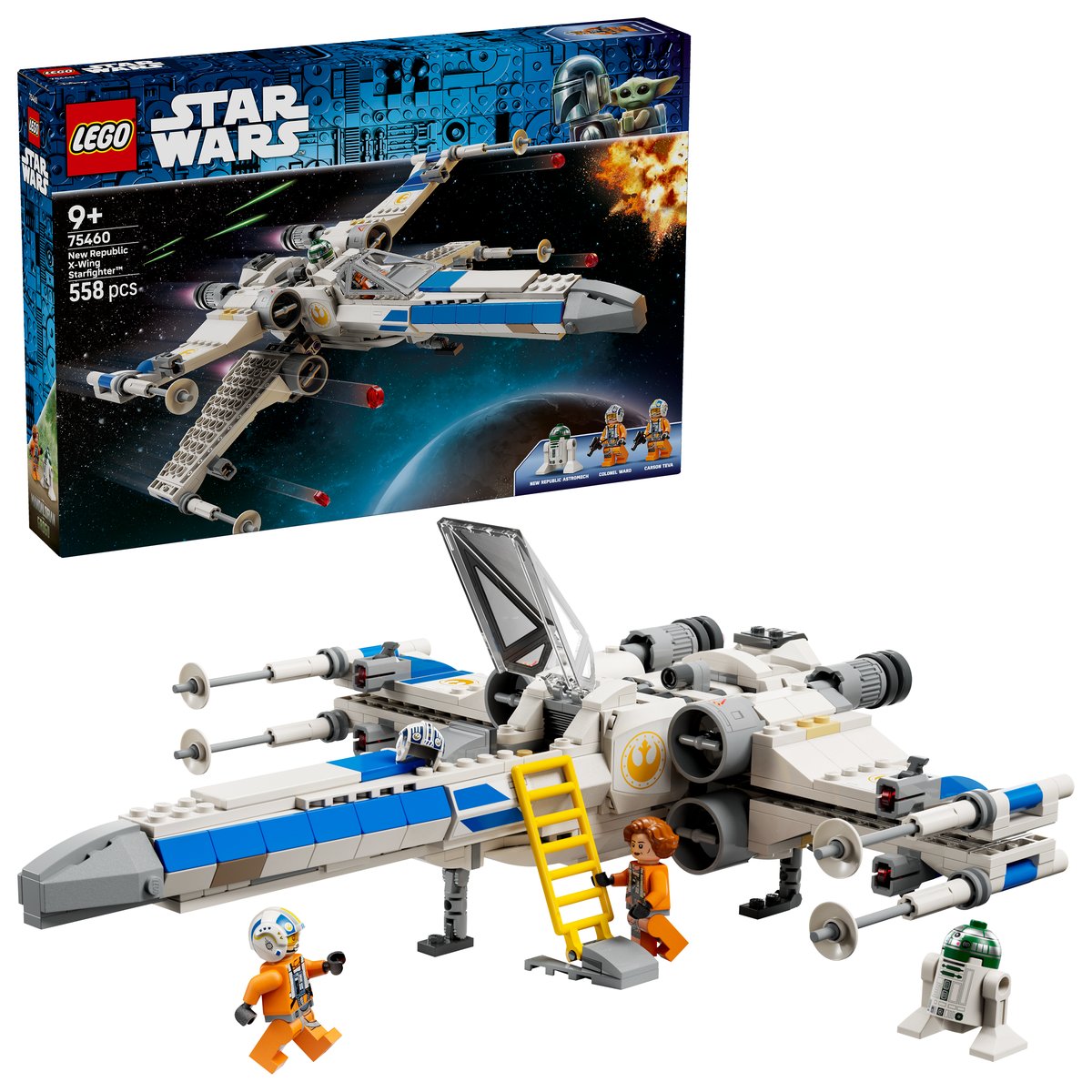 LEGO 75460 LEGO® Star Wars™ 75460 - Neuer Republikanischer X-Wing Starfighter™ – Box & Produkt