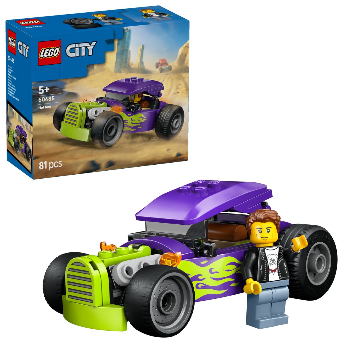 LEGO 60485 LEGO® City 60485 - Hot Rod – Box & Produkt