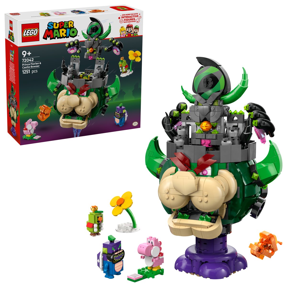 LEGO 72042 LEGO® Super Mario 72042 - Prinz Florian & Schloss-Bowser – Box & Produkt