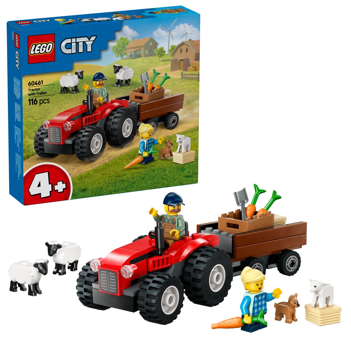 LEGO 60461 LEGO® City 60461 - Traktor mit Anhänger – Box & Produkt
