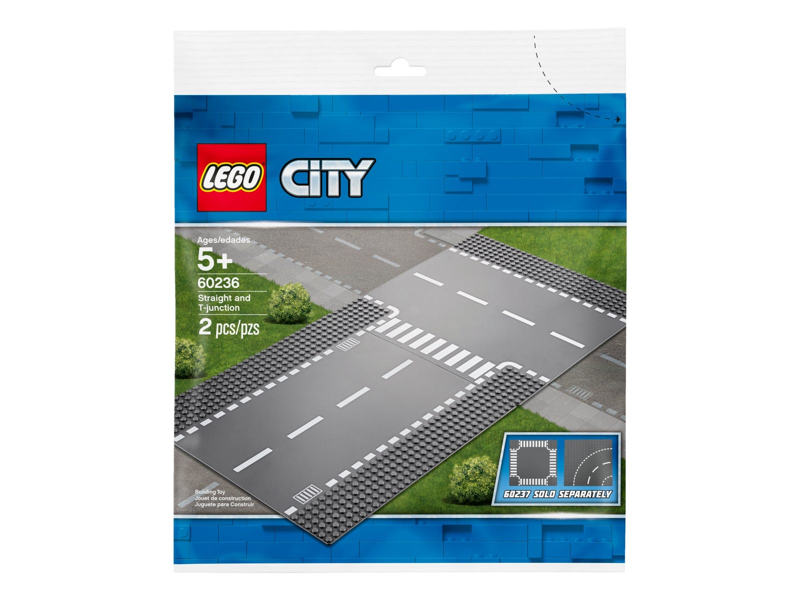 LEGO® City 60236 - Gerade und T-Kreuzung - Back