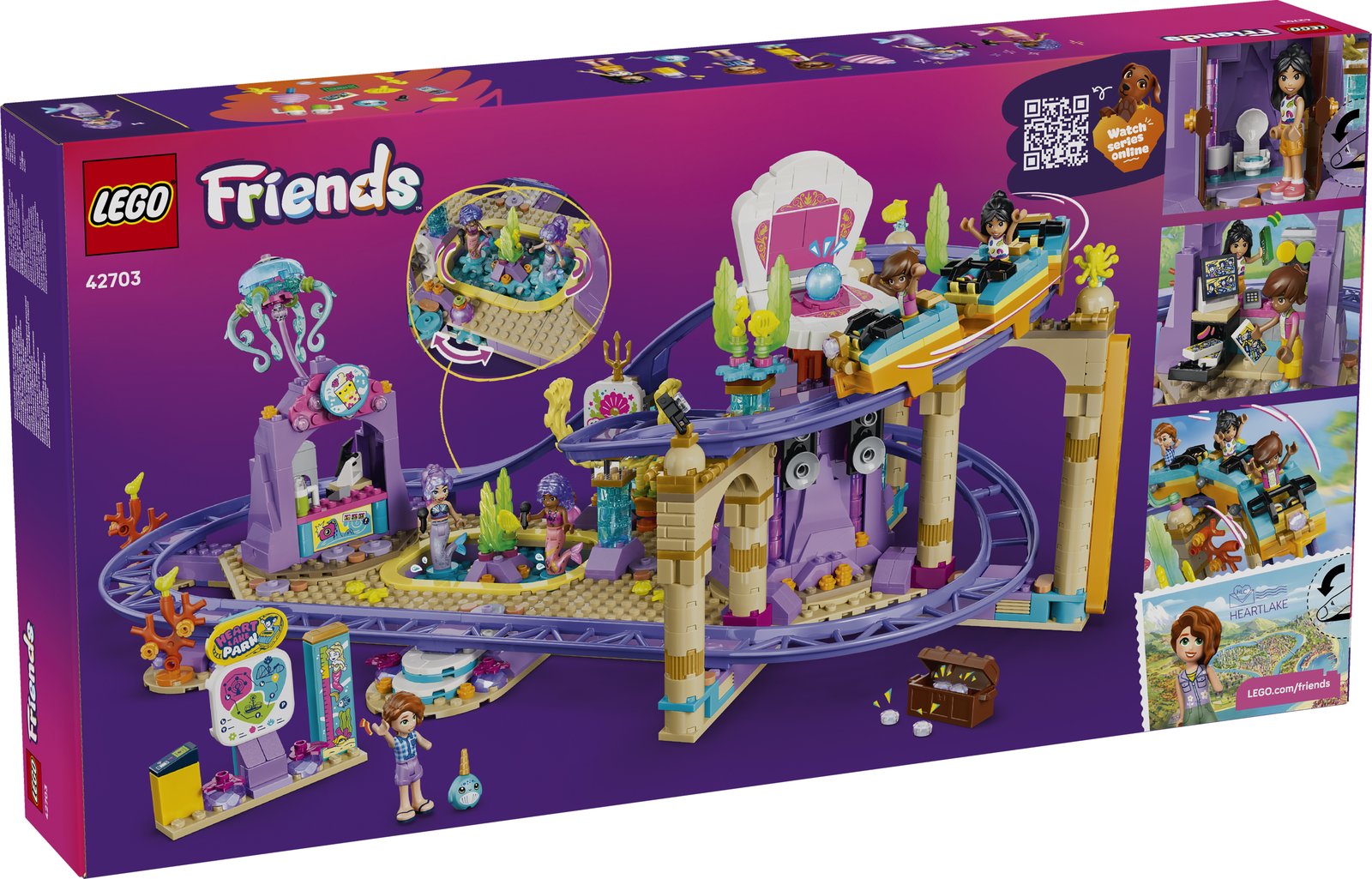 LEGO 42703 LEGO® Friends 42703 - Meerjungfrauen-Achterbahn – Verpackung hinten