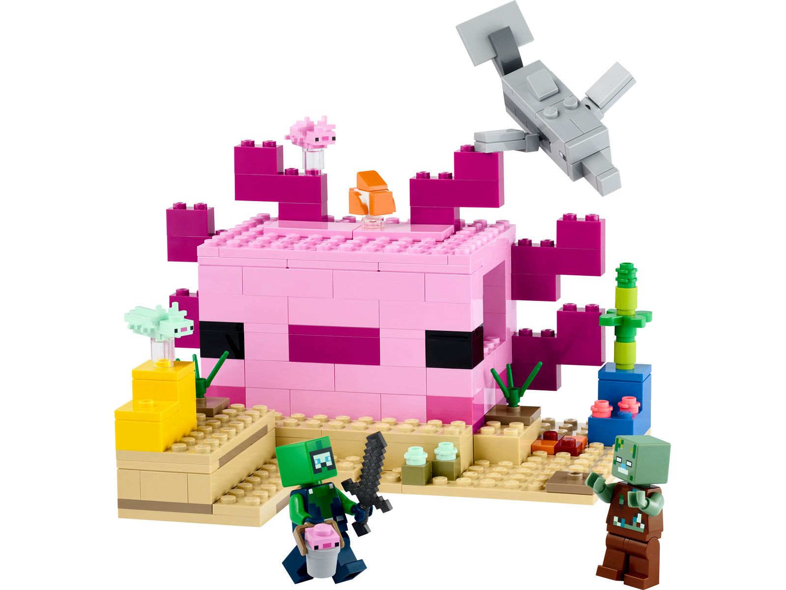 LEGO® Minecraft 21247 - Das Axolotl-Haus