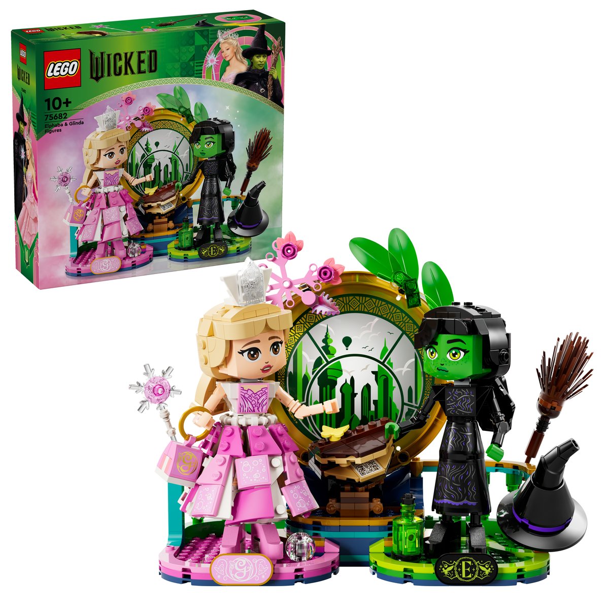 LEGO 75682 LEGO® Wicked 75682 - Elphaba und Glinda – Box & Produkt