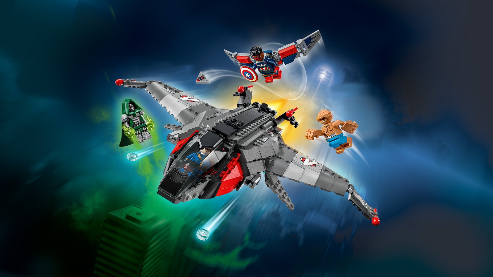 LEGO 76347 LEGO® Super Heroes Marvel 76347 - Avengers: Doomsday Quinjet – Primäres Produktbild