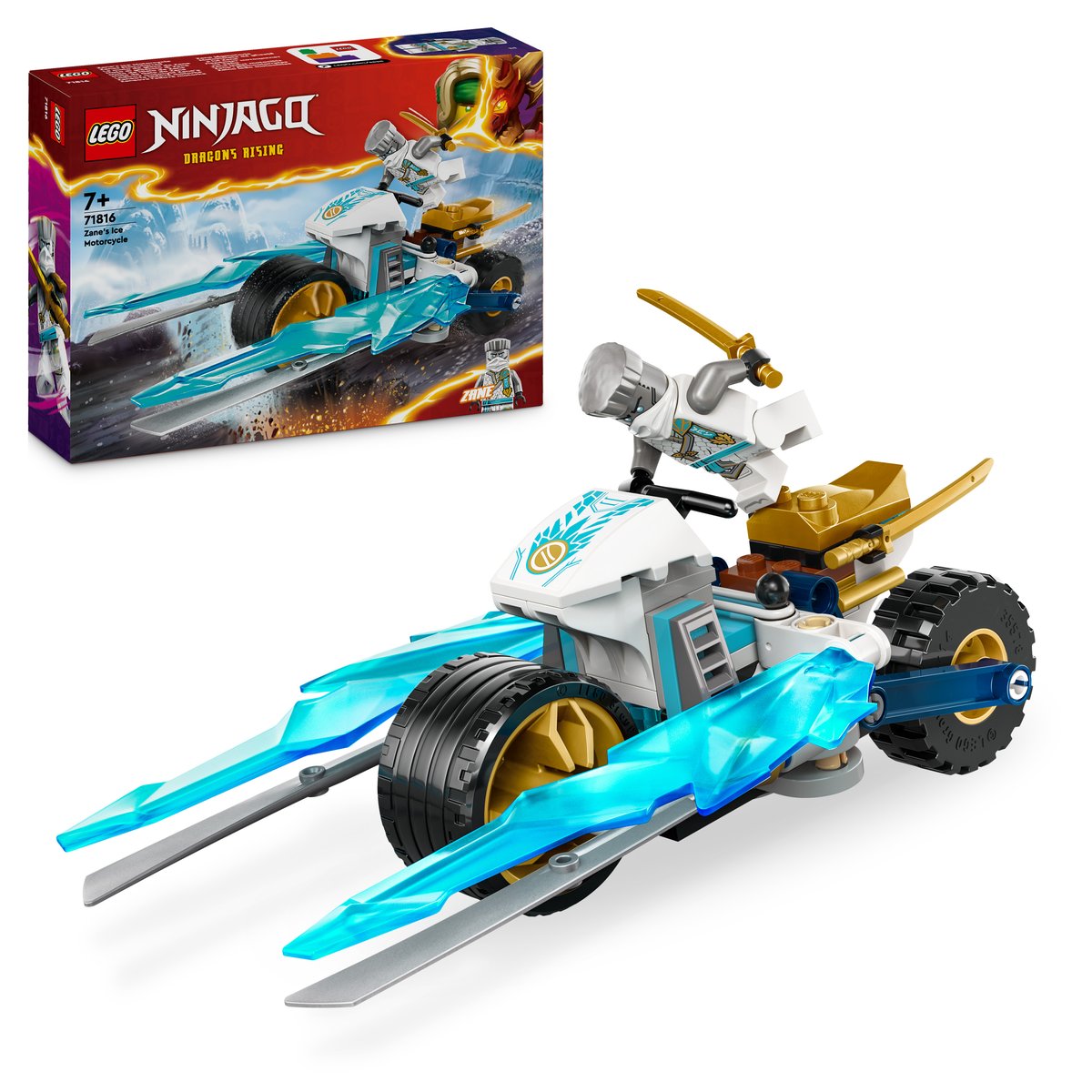 LEGO 71816 LEGO® NINJAGO® 71816 - Zanes Eismotorrad – Box & Produkt