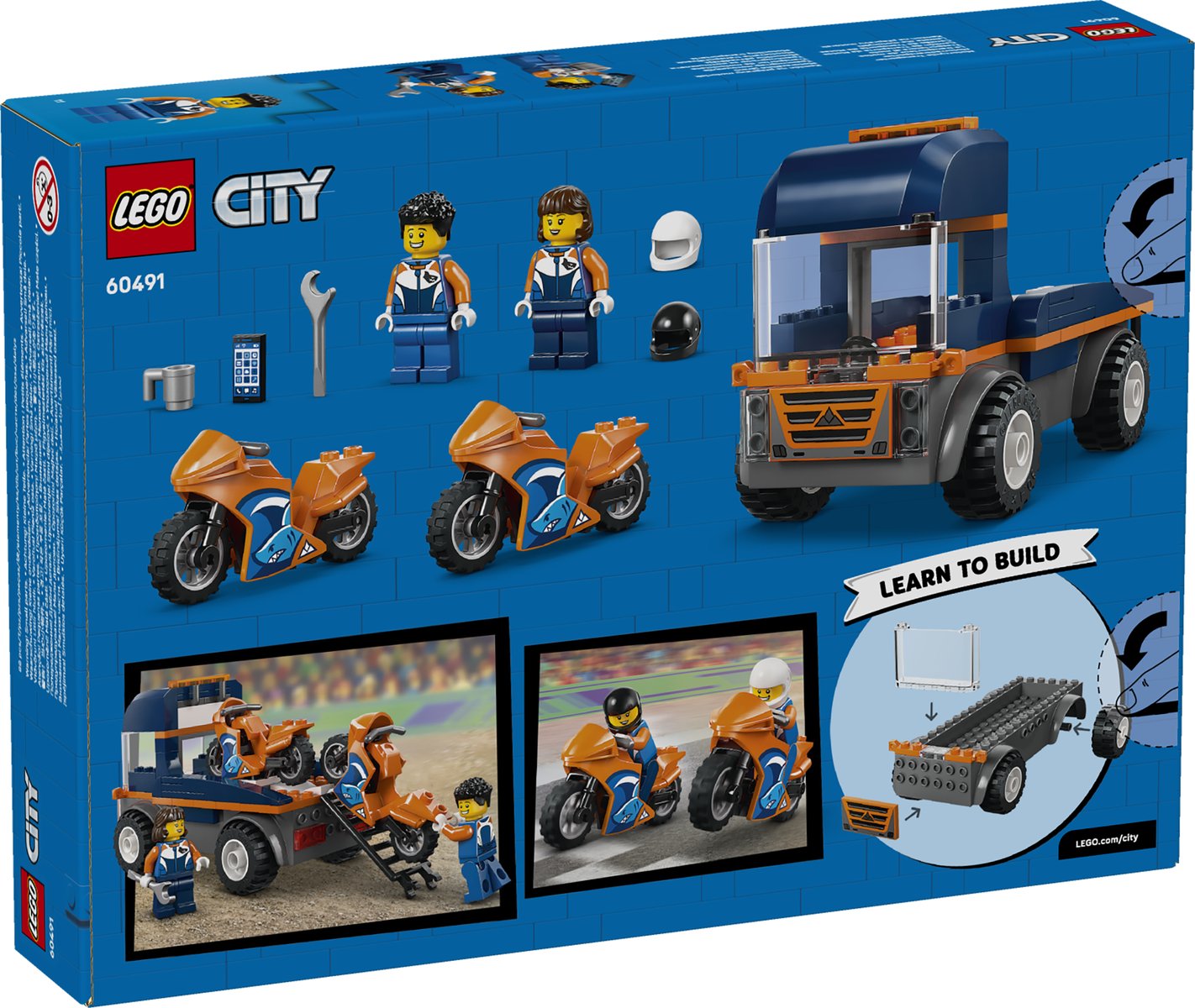 LEGO 60491 LEGO® LEGO City 60491 - Motorradtransporter – Verpackung hinten
