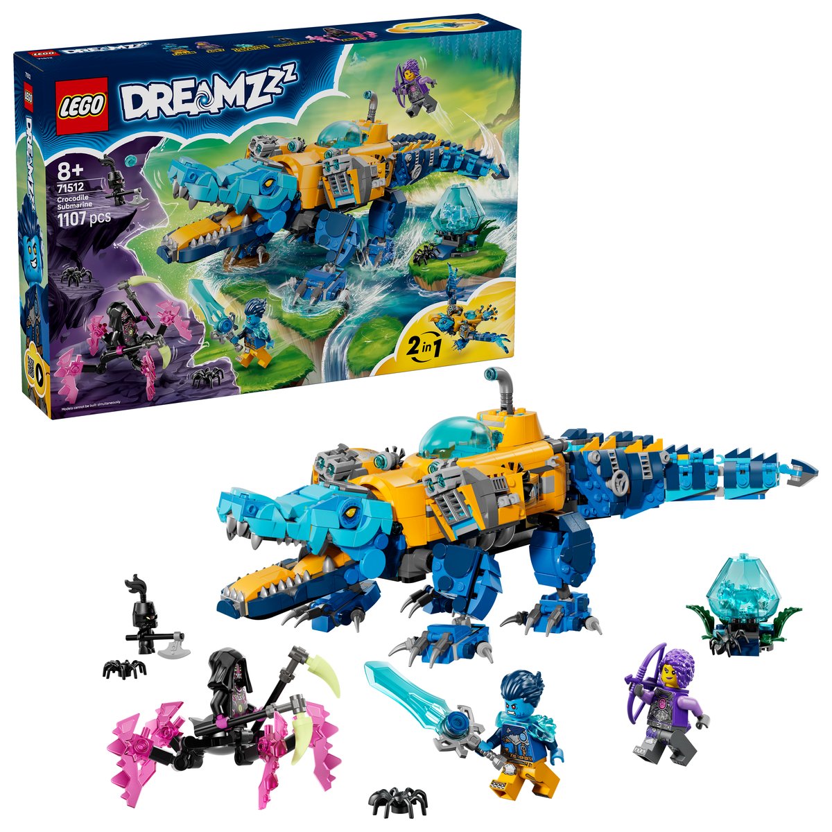 LEGO 71512 LEGO® DREAMZzz 71512 - Krokodil-U-Boot – Box & Produkt