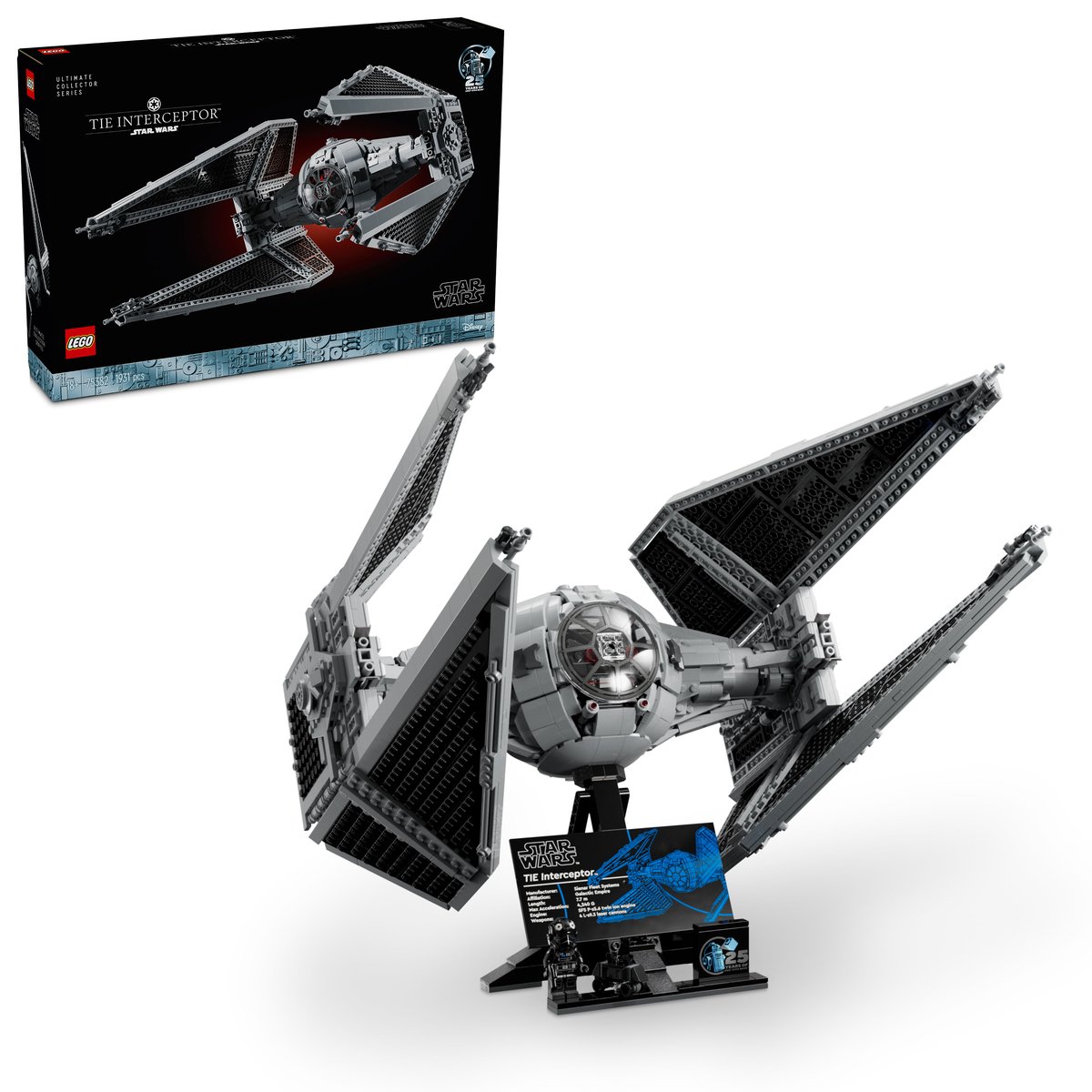LEGO 75382 LEGO® Star Wars™ 75382 - TIE-Abfangjäger™ – Box & Produkt
