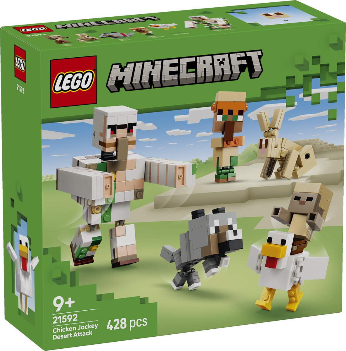 LEGO 21592 LEGO® Minecraft® 21592 - Angriff des Hühnerreiters in der Wüste – Verpackung vorne