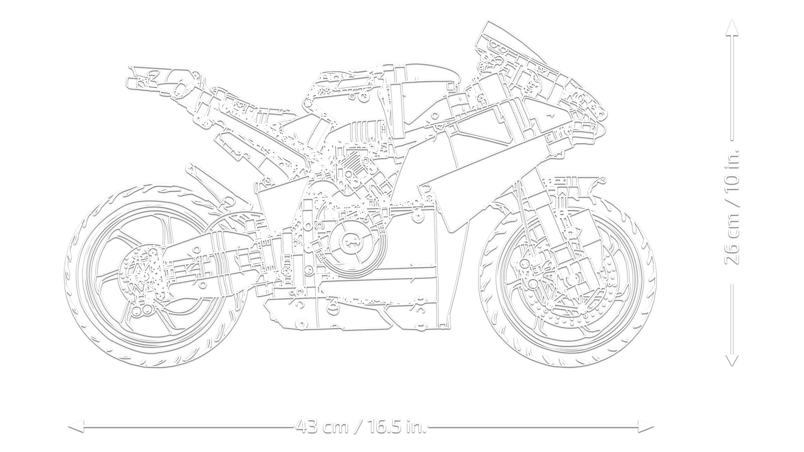 LEGO 42202 LEGO® Technic 42202 - Ducati Panigale V4 S Motorrad – Detailansicht 6