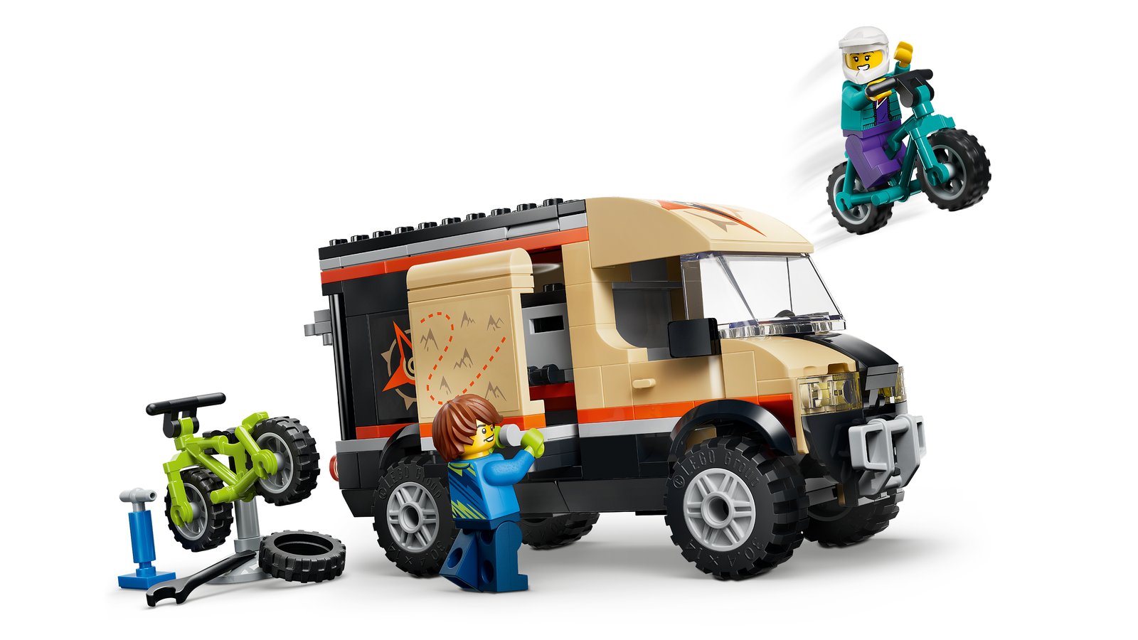 LEGO 60512 LEGO® City 60512 - Mountainbike-Abenteuervan – Primäres Produktbild