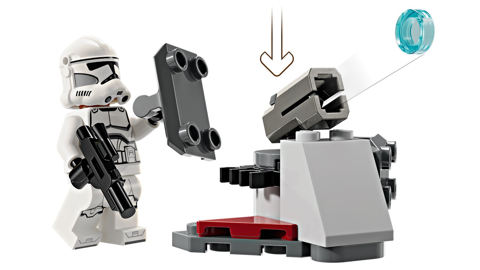 LEGO 75372 LEGO® Star Wars™ 75372 - Clone Trooper™ & Battle Droid™ Battle Pack – Detailansicht 1