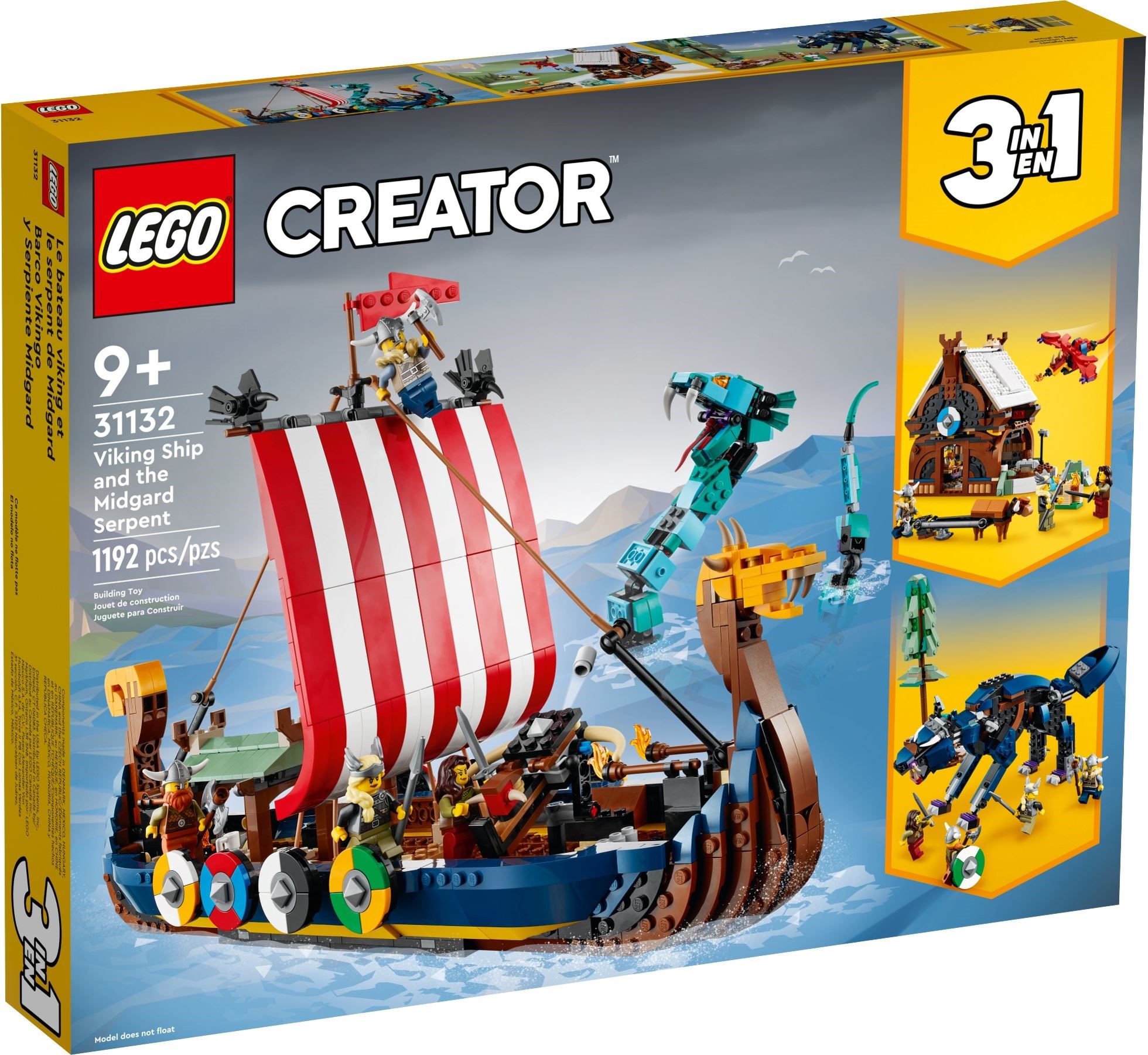 LEGO® Creator 31132 - Wikingerschiff mit Midgardschlange LEGO® Creator 31132 - Wikingerschiff mit Midgardschlange