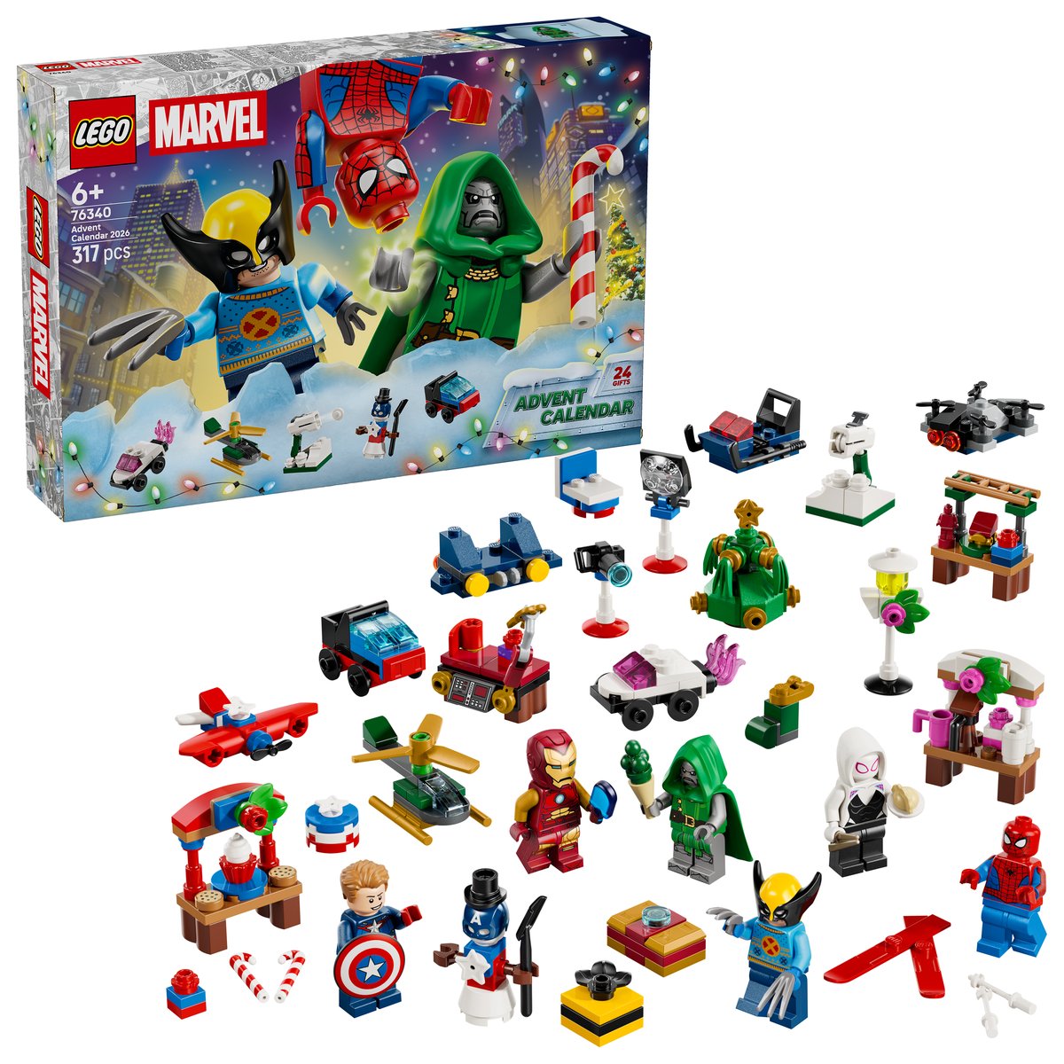LEGO 76340 LEGO® ǀ Marvel 76340 - Adventskalender 2026 – Box & Produkt