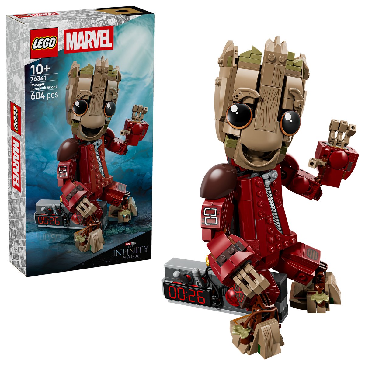 LEGO 76341 LEGO® ǀ Marvel 76341 - Groot im Ravager-Outfit – Box & Produkt